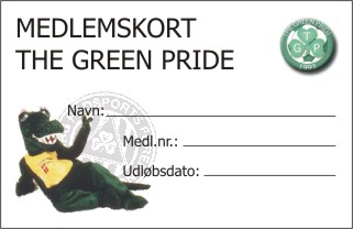 TGP's nye medlemskort, sponsoreret af Borved Grafisk